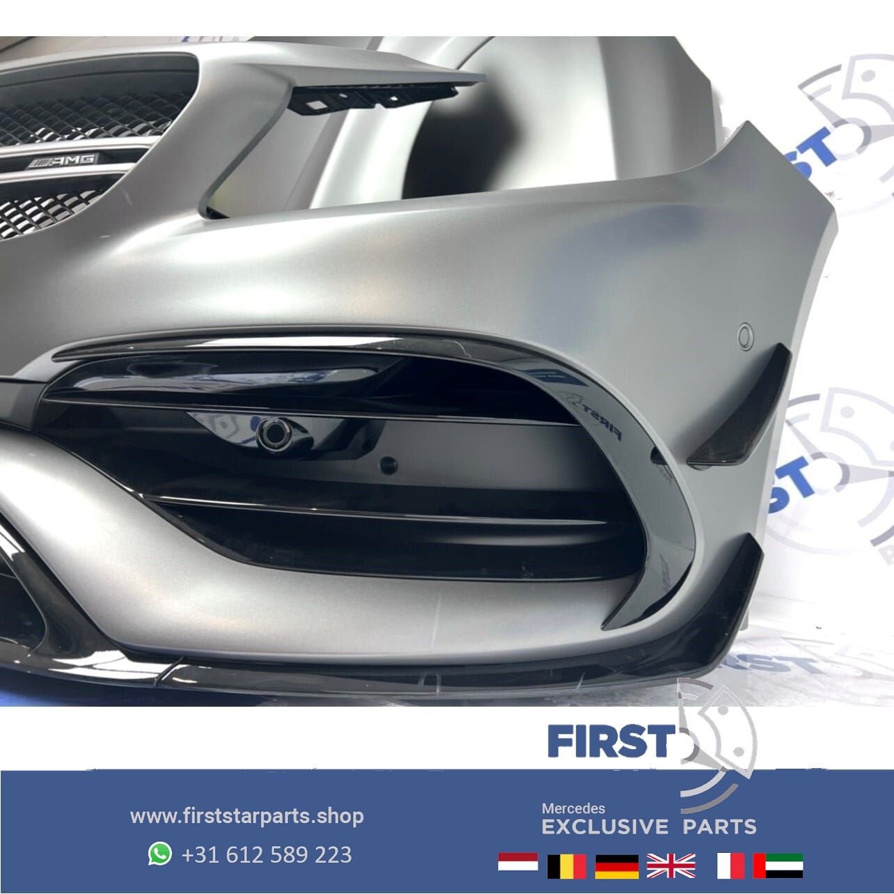 W176 FACELIFT A45 AMG VOORKOP MAGNO GRIJS PERFORMANCE PAKKET, Gebruikt, -, Voor, Ophalen of Verzenden