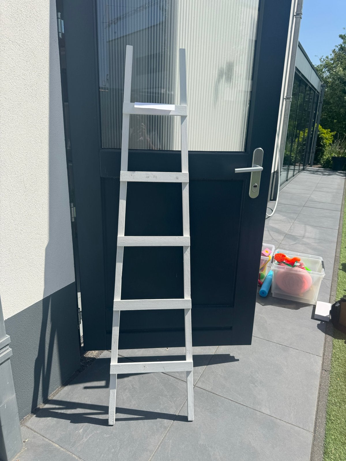 Mooie witte sierladder - decoratieve ladder, Ophalen, Gebruikt
