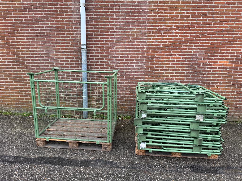 Metalen opzetrand met kantelhek 120x80x105cm, Ophalen, Gebruikt, 100 cm of meer, Opvouwbaar