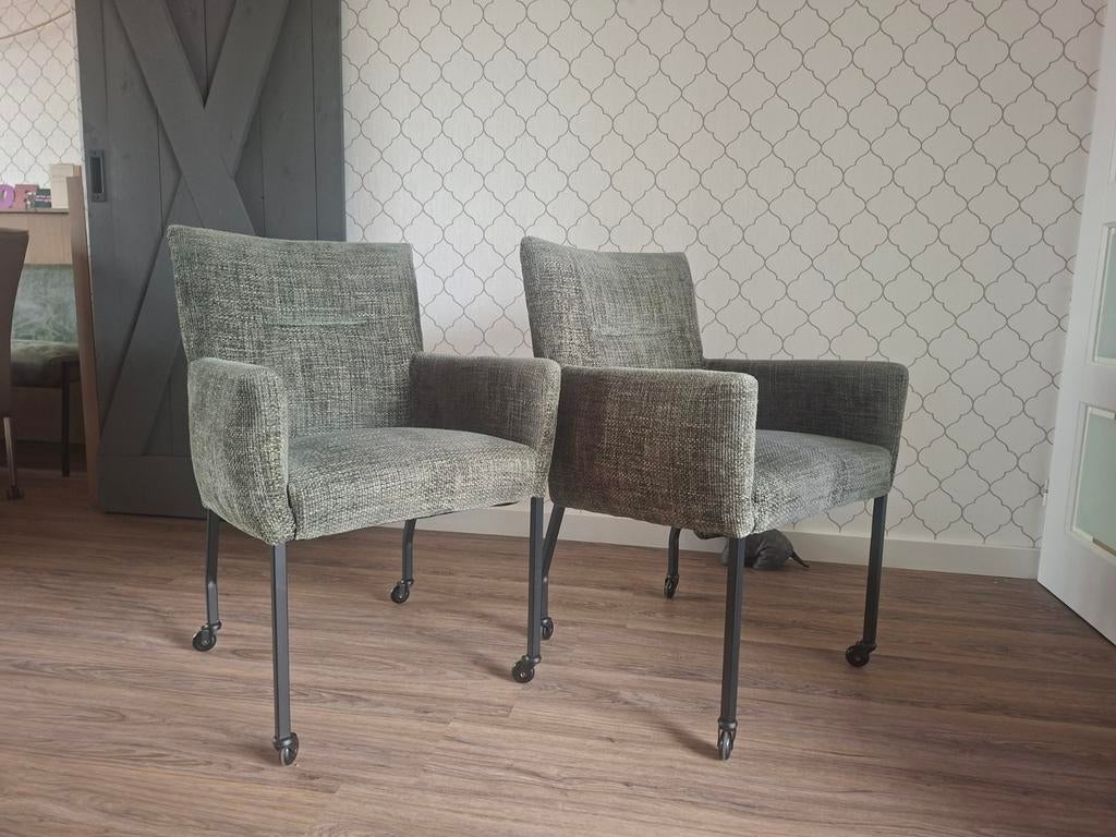 2 zeer nette kamerstoelen, Huis en Inrichting, Ophalen, Zo goed als nieuw, Twee