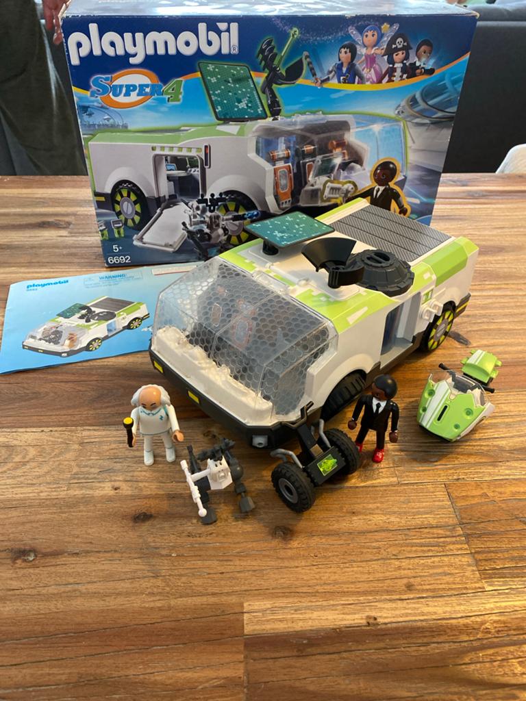 Playmobil Super 4 6692 Technopolis met doos en boekje, Ophalen of Verzenden, Gebruikt, Complete set