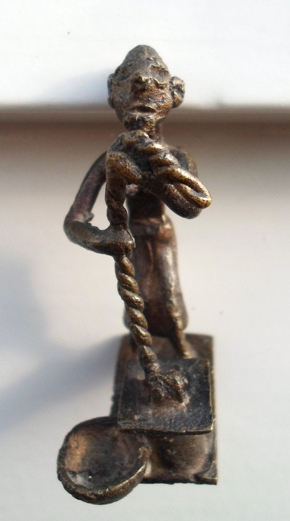 2 stuks Ashanti sculpture. Tribal Art. Afrikaanse beeldjes, Zwart, Ophalen of Verzenden, Beeld