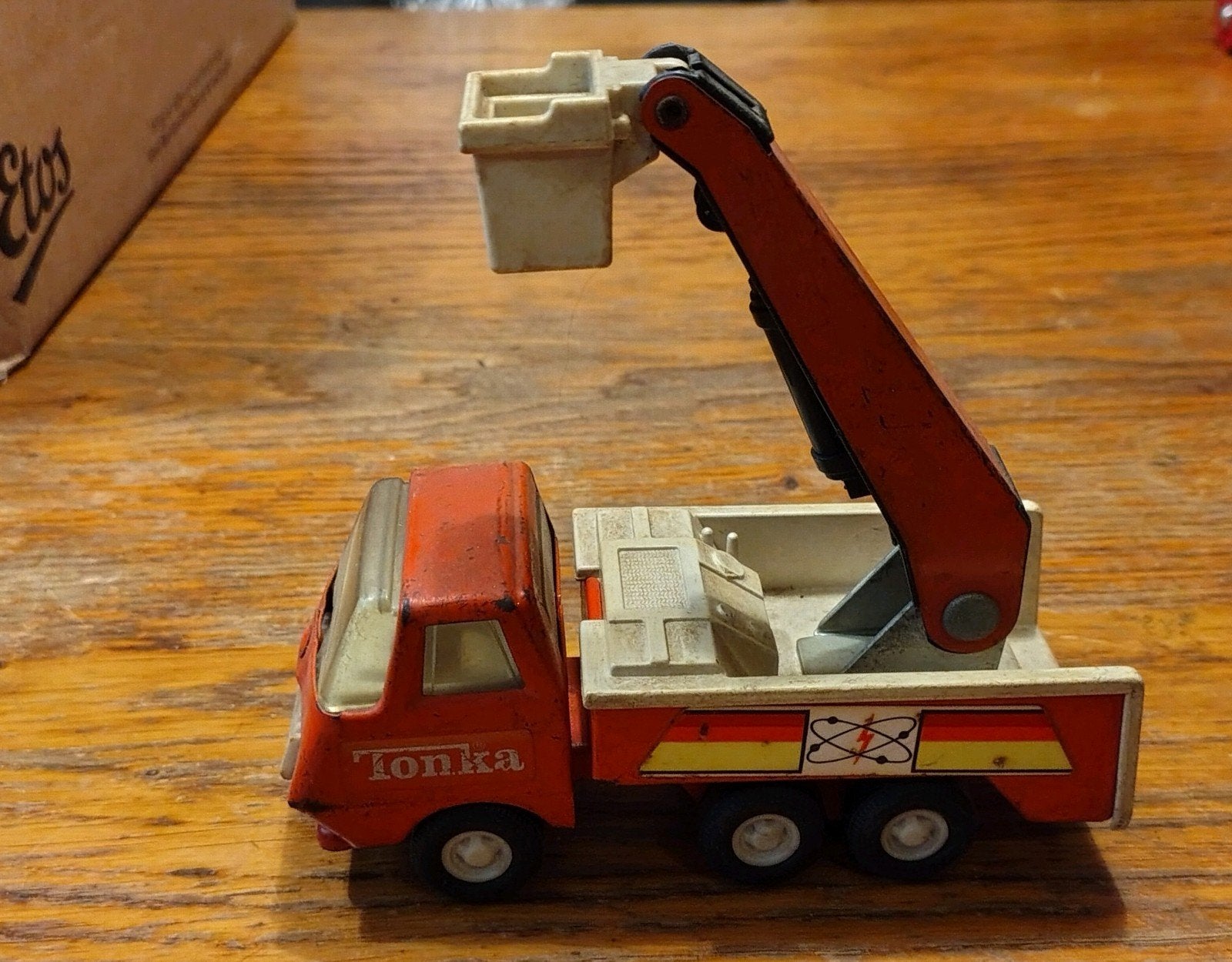 Vintage Tonka Speelgoed Vrachtwagen met Kraan, Ophalen of Verzenden