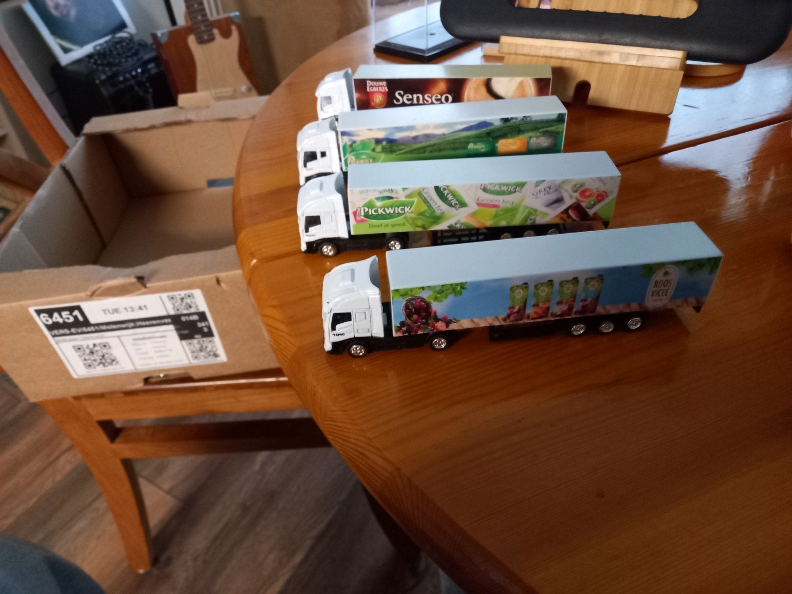 Verzameling van diverse miniatuur vrachtwagens, Ophalen, Gebruikt