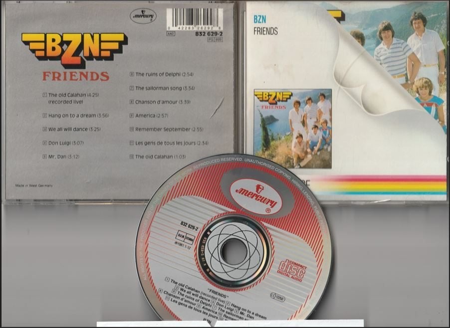 BZN - Friends, Cd's en Dvd's, Ophalen of Verzenden, 1980 - 1989, Zo goed als nieuw
