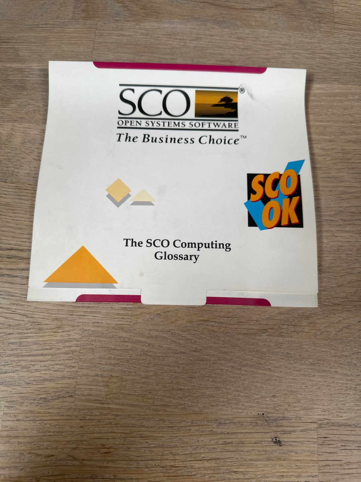 SCO Computing Glossary v2.0 - Vintage Software Floppy Disk, Ophalen of Verzenden, Gebruikt, Windows