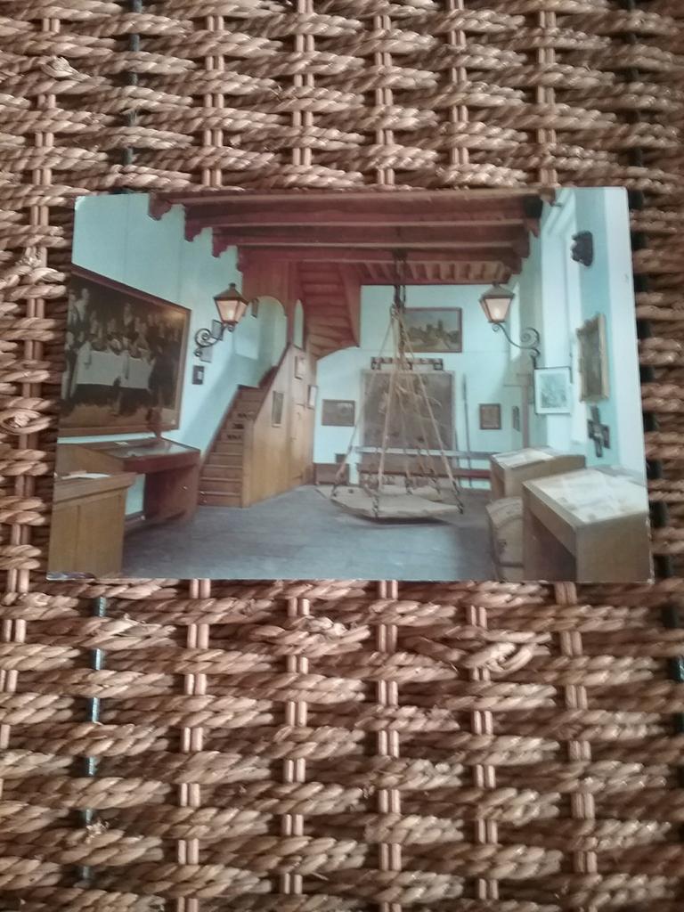 Ansichtkaart  OUDEWATER, interieur HEKSENWAAG, Ophalen of Verzenden, 1980 tot heden, Ongelopen, Utrecht