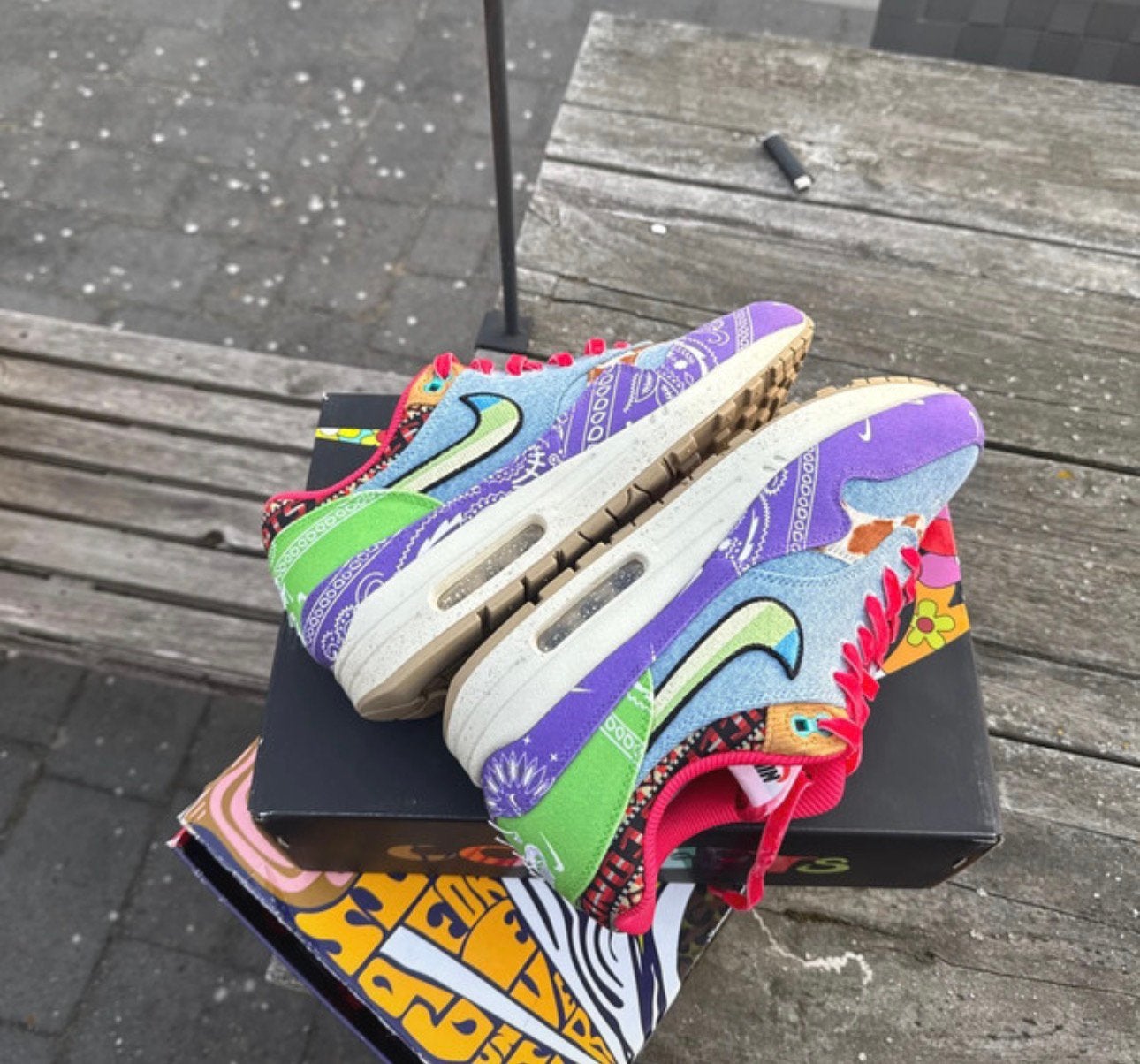 Nike Air Max 1 Concepts far Out 44,5 Eu, Kleding | Heren, Schoenen, Overige kleuren, Ophalen of Verzenden, Sneakers of Gympen