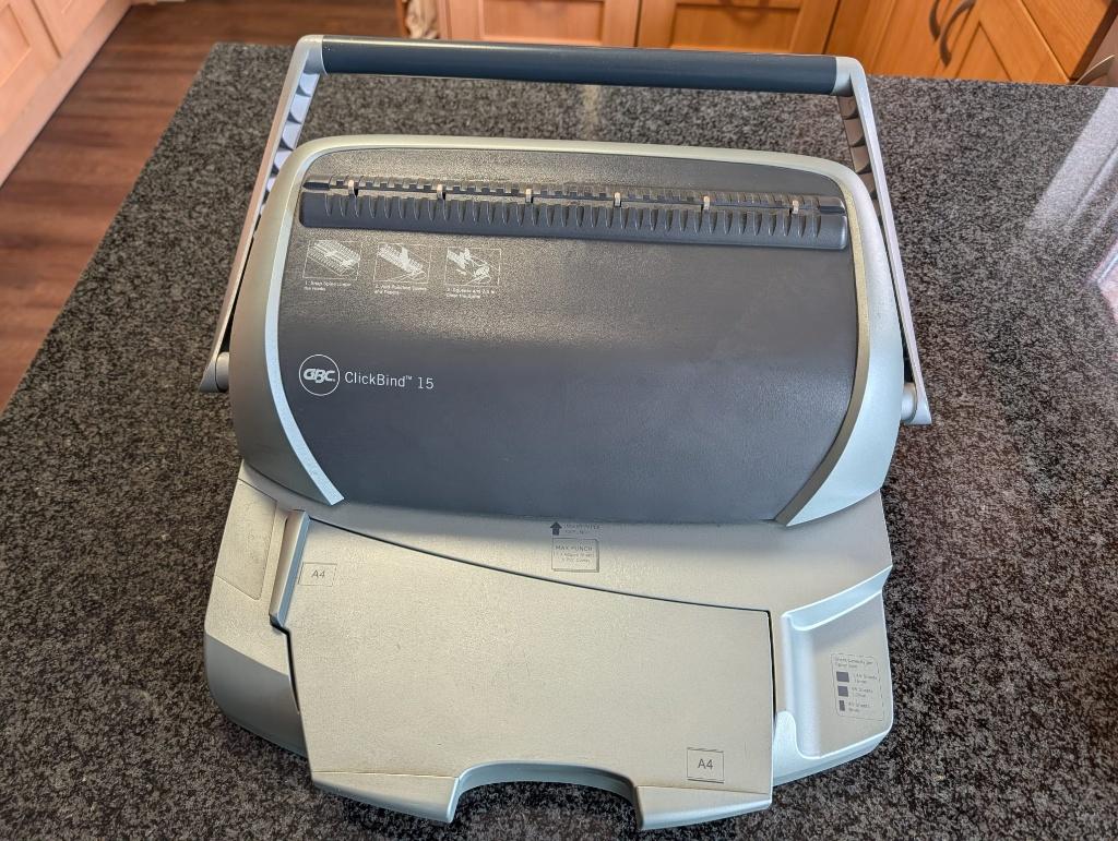 Inbindmachine GBC clickbind  34-gaats met toebehoren., Ophalen of Verzenden, Zo goed als nieuw