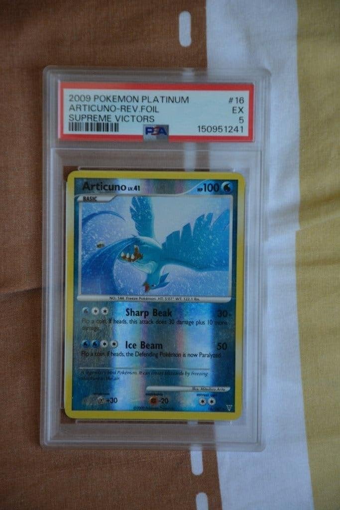 Articuno Reverse Supreme Victors PSA 5, Ophalen of Verzenden, Gebruikt, Losse kaart, Foil