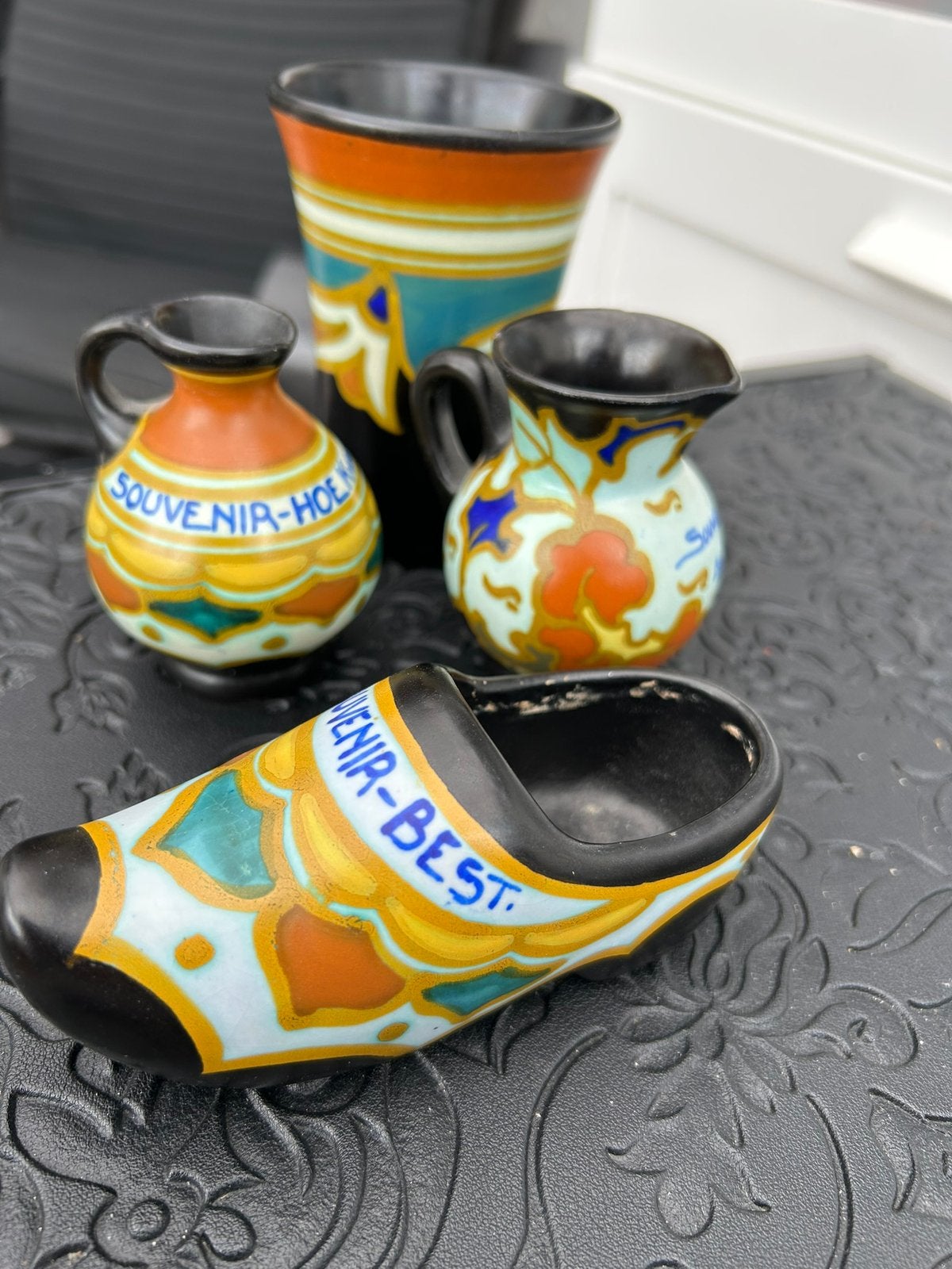 Te koop Gouda plateel 4 items, Ophalen of Verzenden