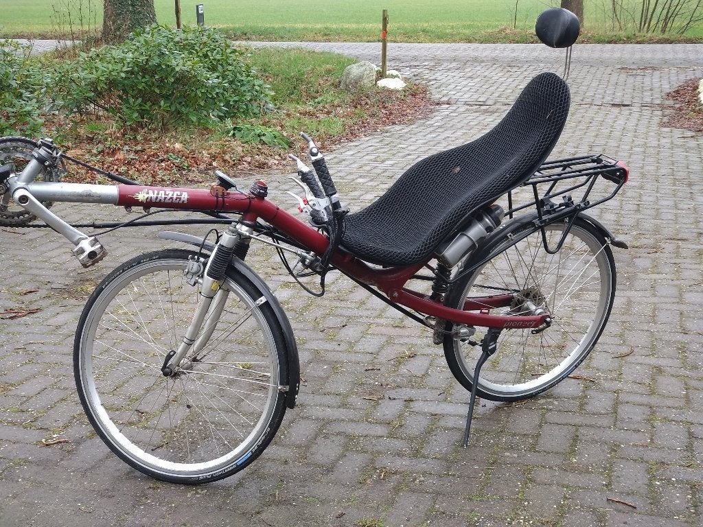 Nazca Pioneer ligfiets – onderstuur, Gebruikt, Velgrem, Onderstuur, Ophalen