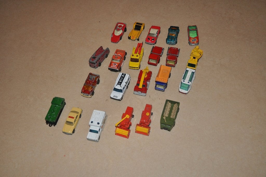 Lot van 22 Matchbox auto's, Ophalen of Verzenden, Gebruikt