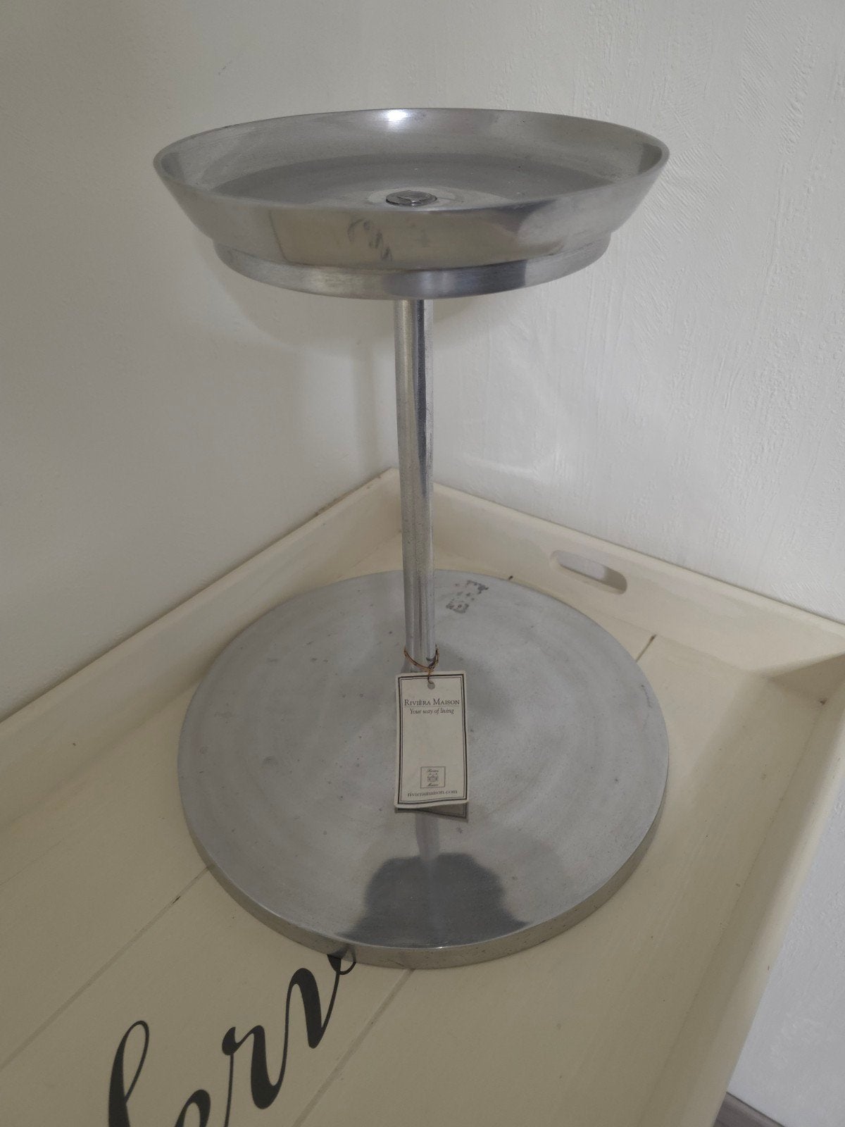 Riviera Maison etagere/presenteerstandaard, Gebruikt, Ophalen of Verzenden, Landelijk, Metaal