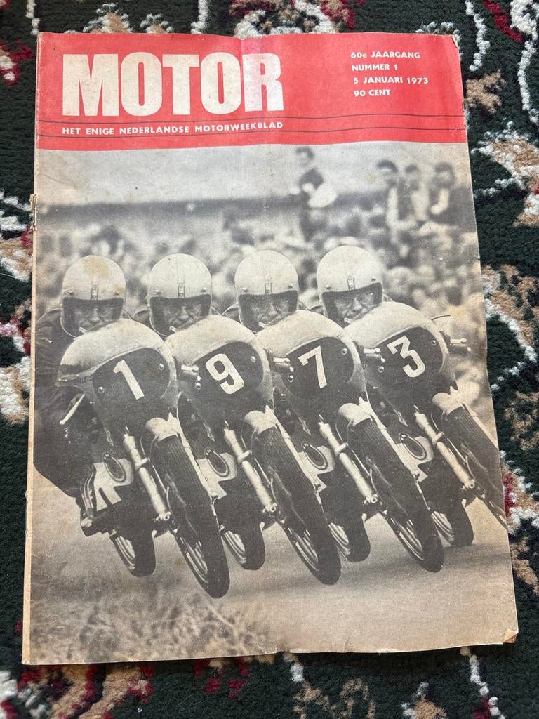 Motorblad 'Motor' - 5 januari 1973 - Zeldzaam exemplaar, Ophalen of Verzenden, Gelezen, Algemeen