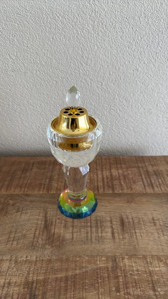 Wierook cristal houder, Verzamelen, Swarovski, Ophalen of Verzenden, Zo goed als nieuw, Figuurtje