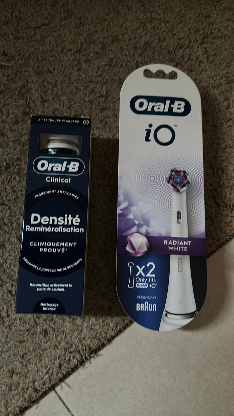 Oral b tandpasta en io opzetborstels, Ophalen, Nieuw, Opzetborstel
