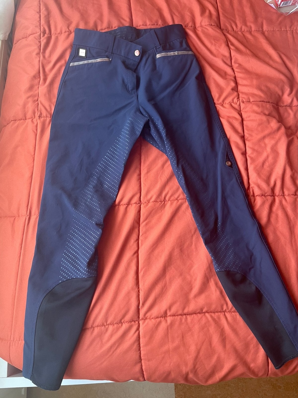 Rijbroek Quur Cardie Full grip donkerblauw maat 36, Dieren en Toebehoren, Paardrijkleding, Blauw, Gebruikt, Dressuur, Quur