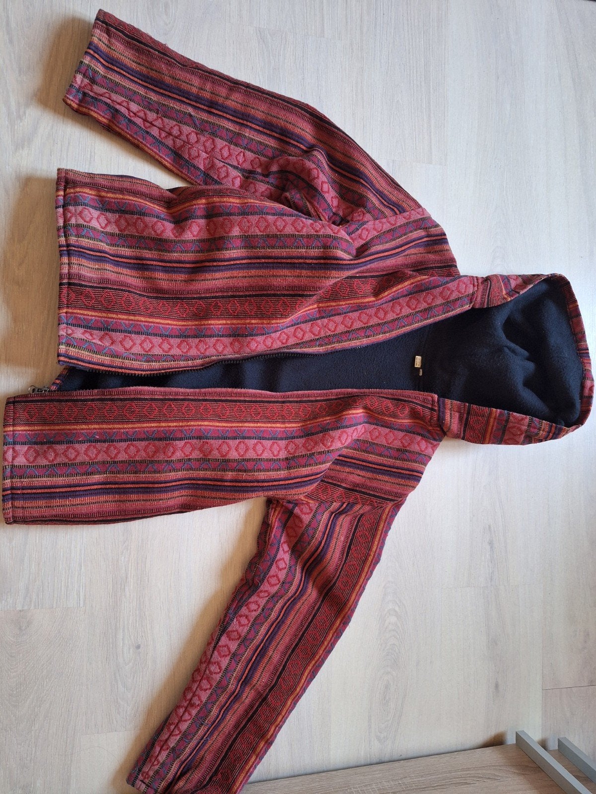 Gevoerd warm katoenen vest met etnische print, maat M, Kleding | Dames, Ophalen of Verzenden, Zo goed als nieuw, Maat 38/40 (M)