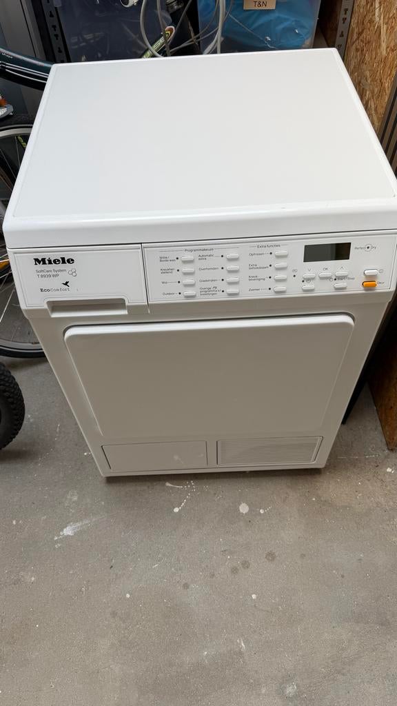 Miele T8939 warmtepomp Condensdroger - WERKT PERFECT, Ophalen, 6 tot 8 kg, Zo goed als nieuw, Voorlader