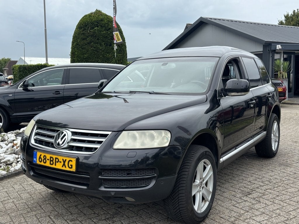 Volkswagen Touareg 2.5 TDI Grijs Kenteken MARGE Trekhaak 200, 2240 kg, Gebruikt, Overige carrosserieën, Zwart