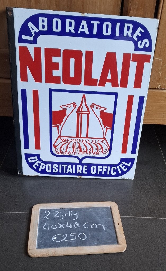 reclame emaille metaal karton blik borden olie blik, Ophalen of Verzenden, Gebruikt, Reclamebord