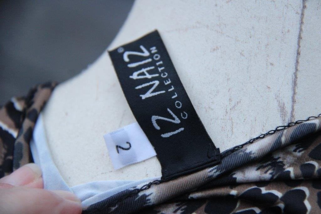 Wikkeljurk zwart/ bruin Iz Naiz mt 2 (M) Vaste prijs, Maat 38/40 (M), Zwart, Iz Naiz, Ophalen of Verzenden