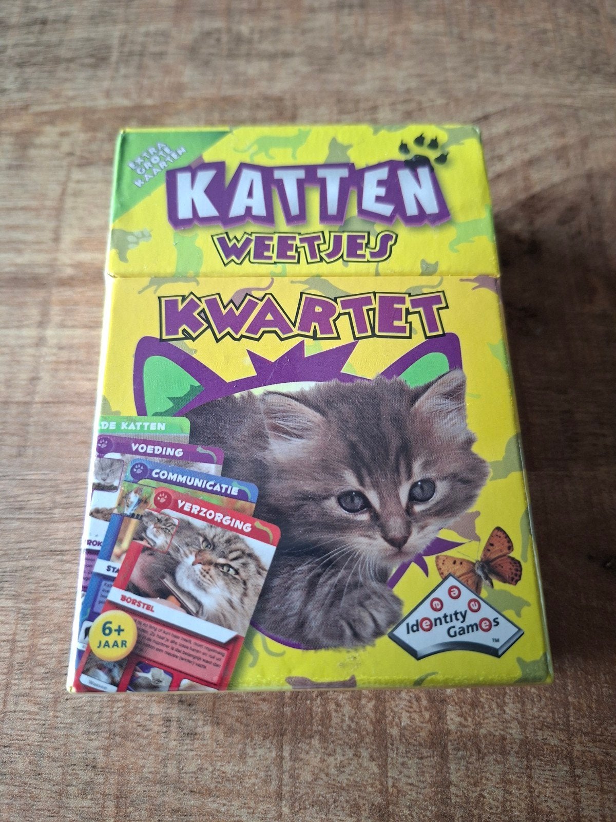 Kaartspel kattenweetjes kwartet, Verzamelen, Speelkaarten, Jokers en Kwartetten, Ophalen of Verzenden, Kwartet(ten)