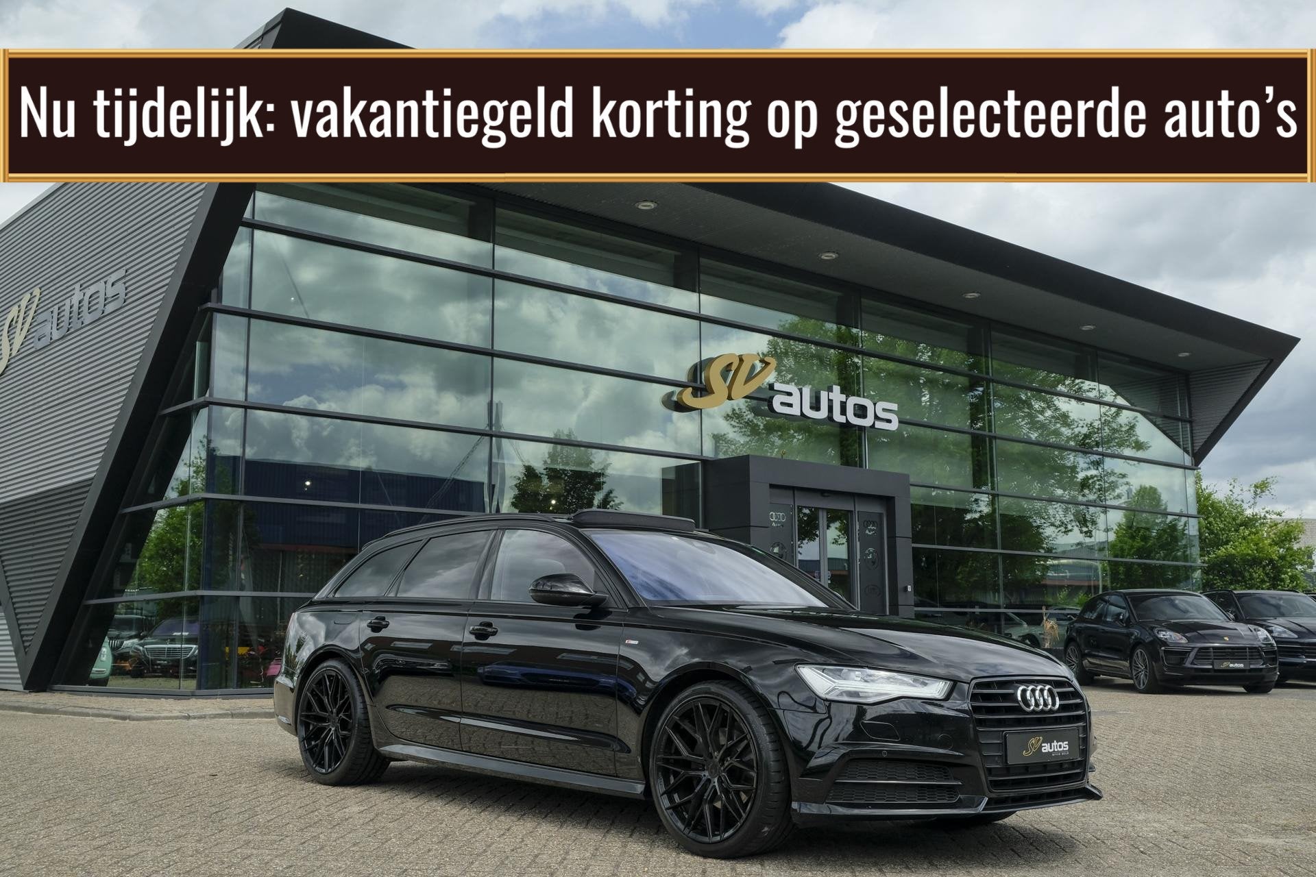 Audi A6 Avant 1.8 TFSI 190pk S-Line Panoramadak Black editio, Auto's, Audi, Gebruikt, Zwart, 1570 kg, Automatische klimaatregeling