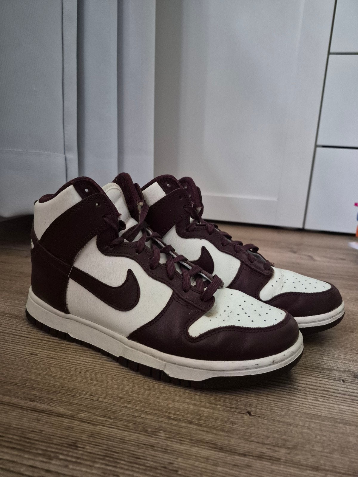 Nike Dunk High Sneakers - Maat 38.5, Wit, Nike, Ophalen of Verzenden, Sneakers of Gympen