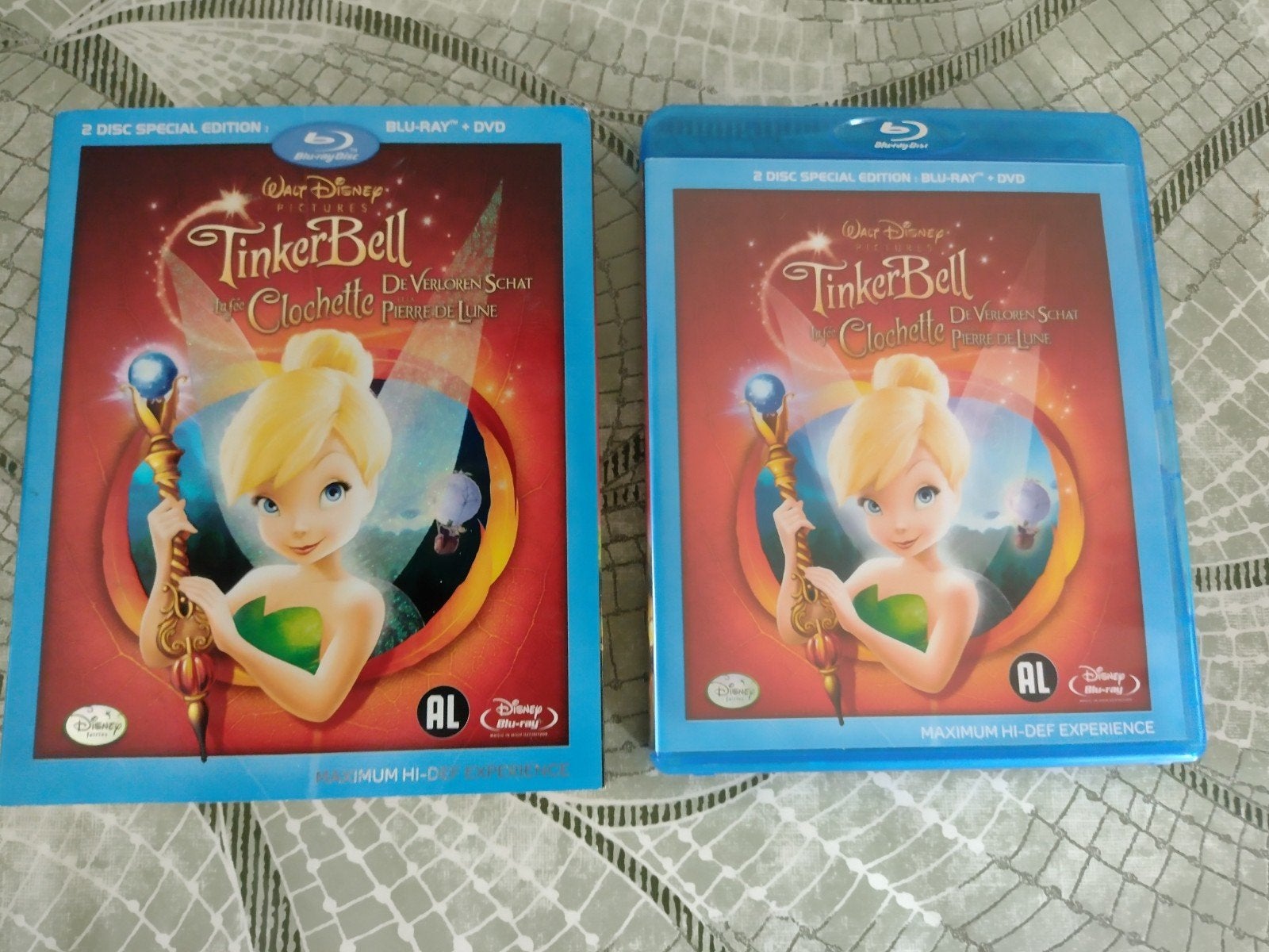 Blu ray en dvd tinkerbell de verloren schat SE 2 disc, Ophalen of Verzenden, Zo goed als nieuw, Tekenfilms en Animatie