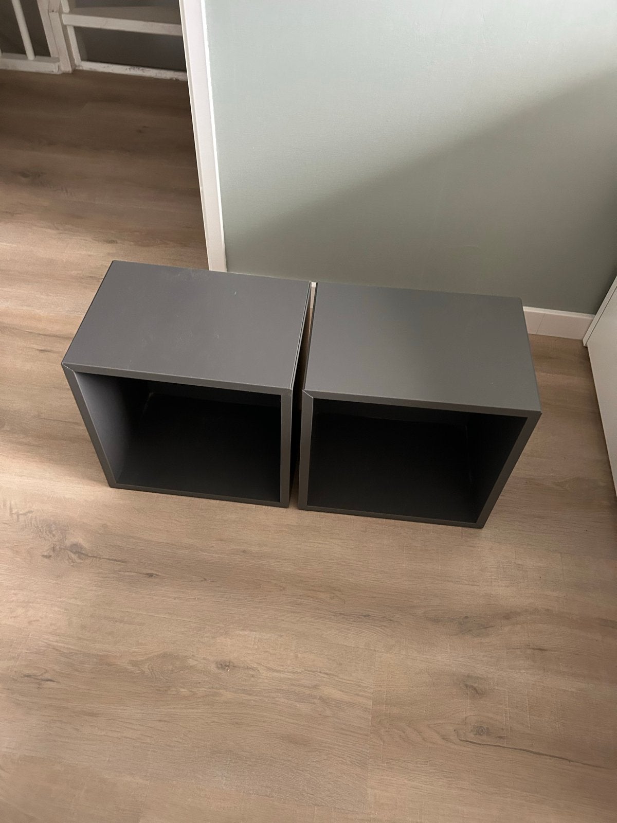Twee grijze kubus opbergers IKEA EKET, Huis en Inrichting, Ophalen, Gebruikt