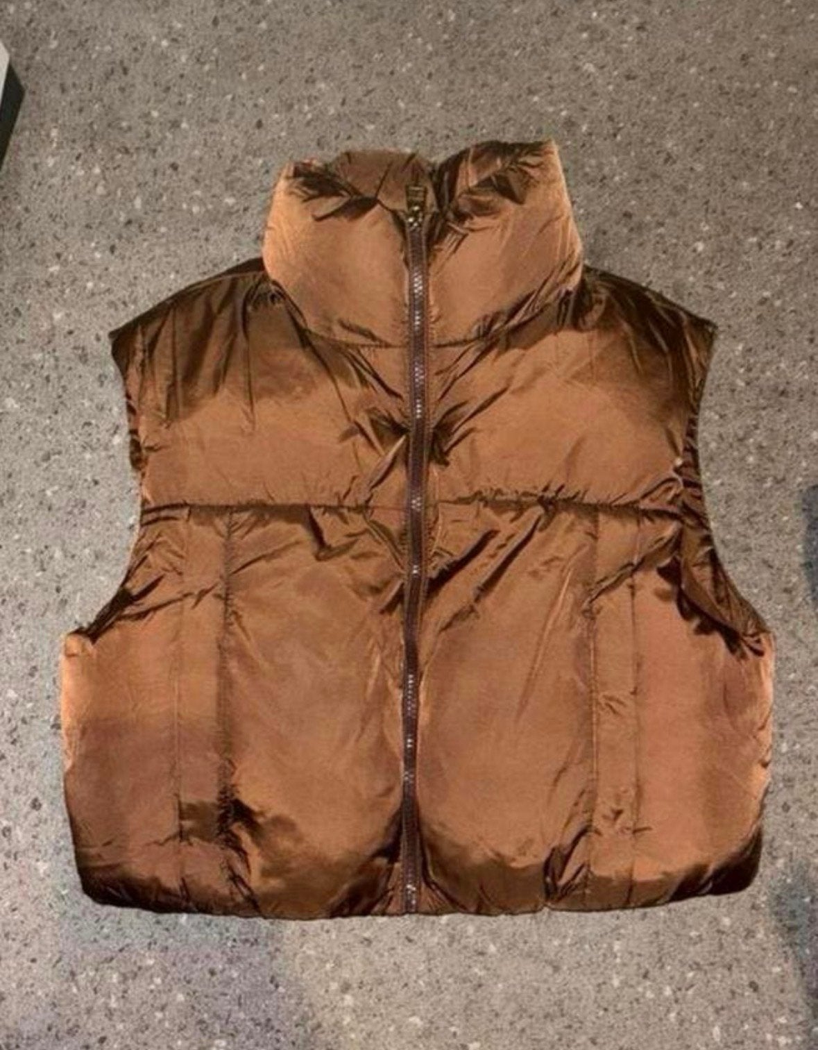 Bershka bodywarmer maat XS, Kleding | Dames, Bodywarmers, Ophalen of Verzenden, Zo goed als nieuw, Maat 34 (XS) of kleiner, Bruin