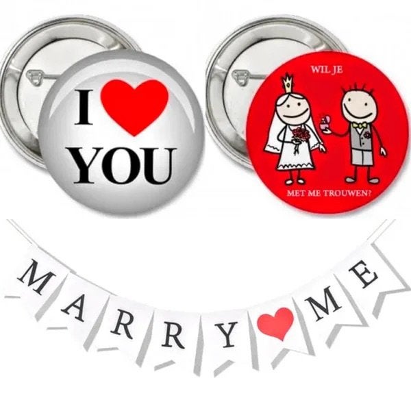 Will You marry me houten ringendoosje, Valentijn of Romantisch, Nieuw, Ophalen of Verzenden, Info@sweet-one.nl