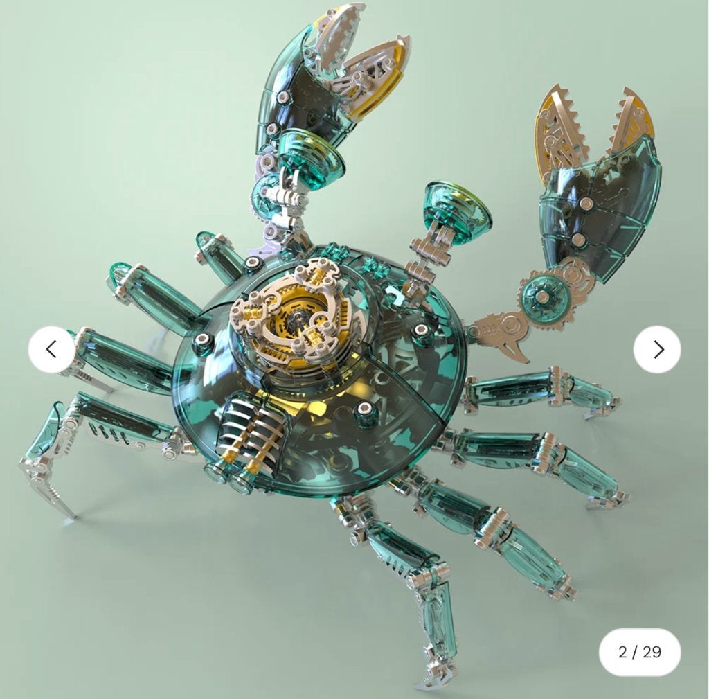Bouwpakket mechanische krab, Ophalen of Verzenden, Nieuw, 1:50 tot 1:144