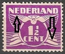 Vliegende Duif No.171 B druktoeval XX. ADV. no.61 P., Verzenden, T/m 1940