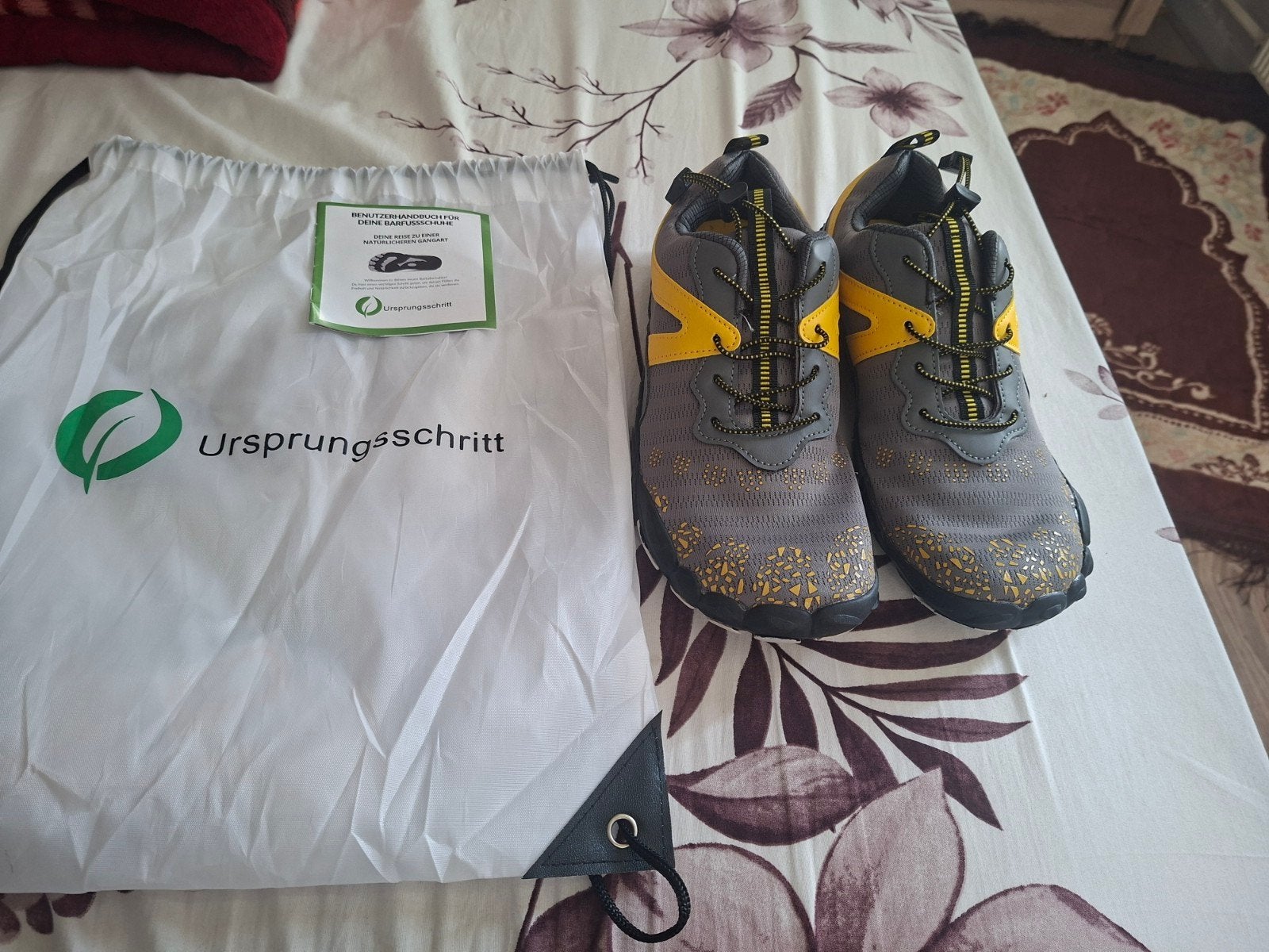 UrsprungsSchritt Barefoot Schoenen - Grijs/Geel, Verzenden, Wandelen of Outdoor, Nieuw, UrsprungsSchritt