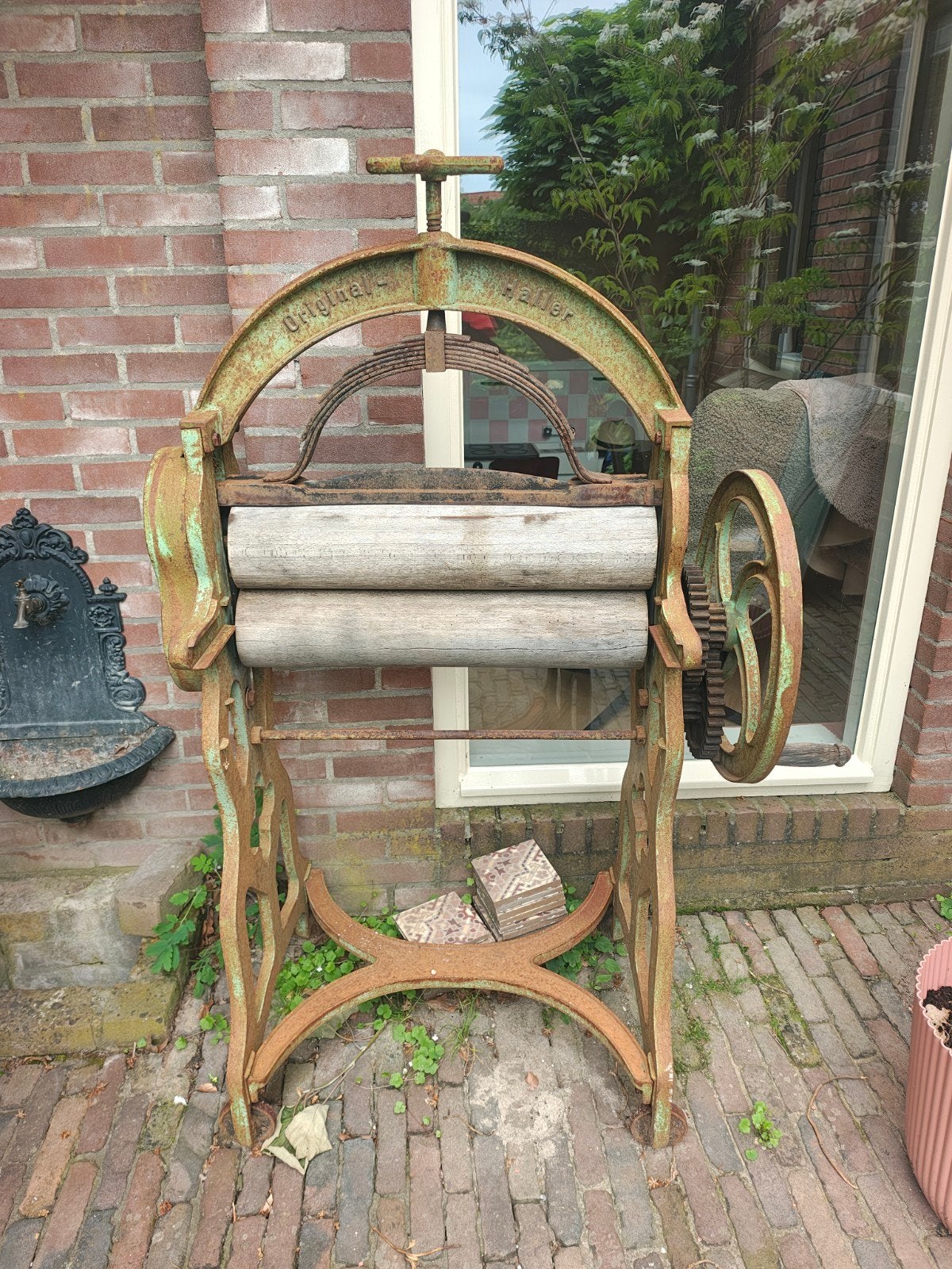 Haller pers, Antiek en Kunst, Antiek | Naaimachines, Ophalen