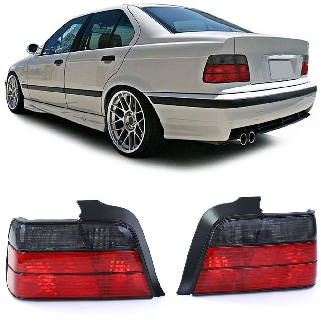 Achterlichten Voor BMW E36 Sedan Rood Zwart, Verzenden, Automotive Parts, A.parts@hotmail.nl, Trasmolenlaan 12 3447 GZ Woerden