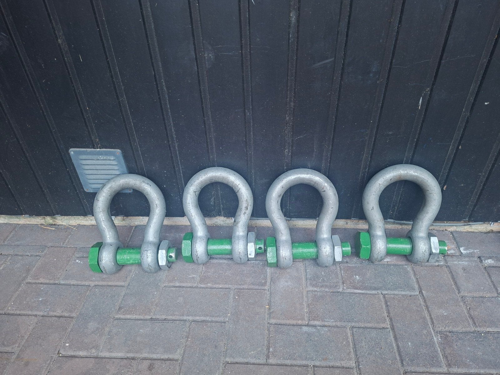 Groene 25 ton harpsluiting met moerbout - GP6 Holland DN, Ophalen, Gebruikt