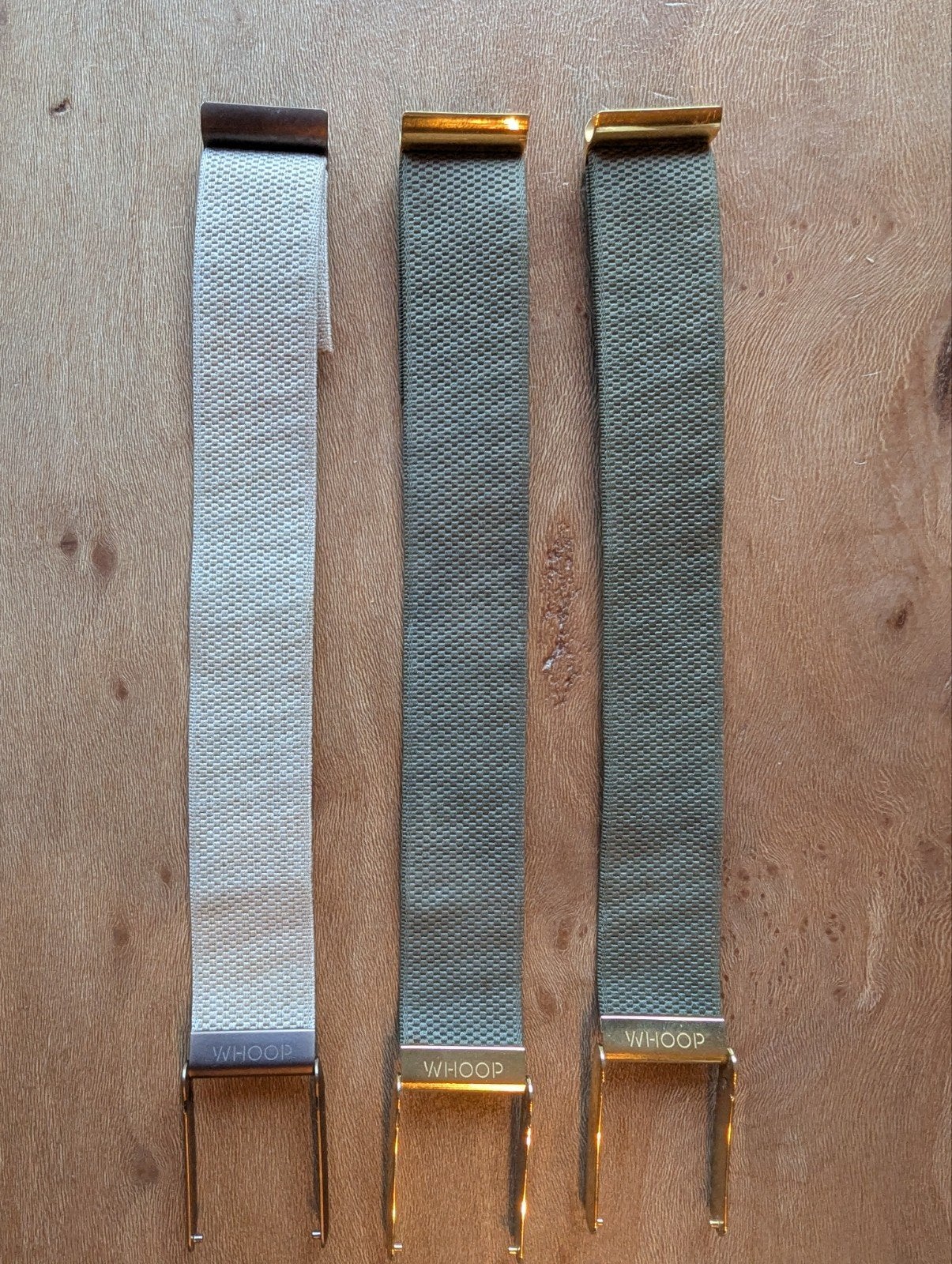 3 originele WHOOP 4.0-bandjes – 2x Gold/Ivy en Stone, Ophalen, Overige merken