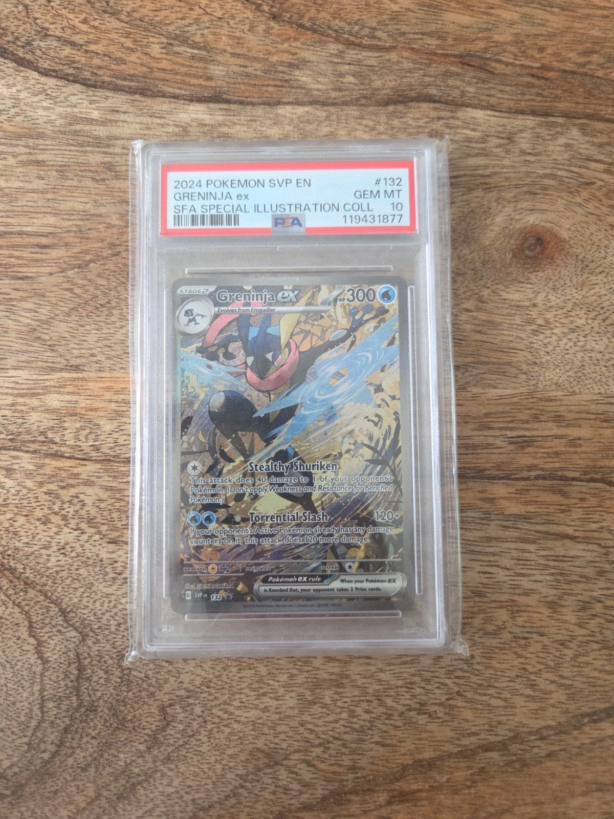 Greninja ex #132 PSA 10 Gem Mint | Special Illustration Coll, Ophalen, Zo goed als nieuw