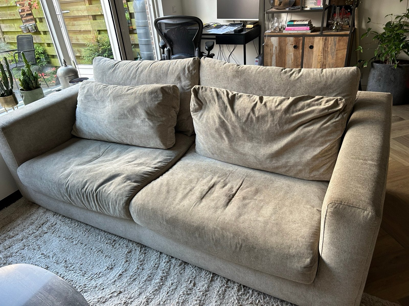 Mooie 2,5 zits bank - in goede staat gratis af te halen., Huis en Inrichting, Ophalen, Gebruikt, Overige maten, 75 tot 100 cm
