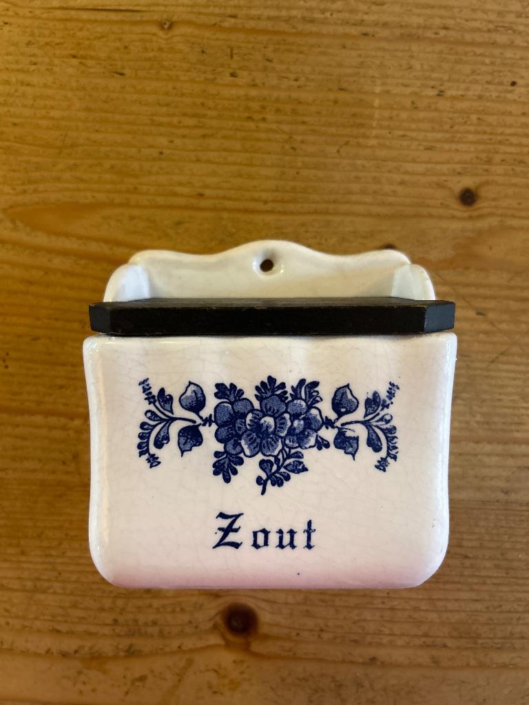 Zout potje wand, Ophalen of Verzenden, Voorraadpot, Overige materialen, Overige merken