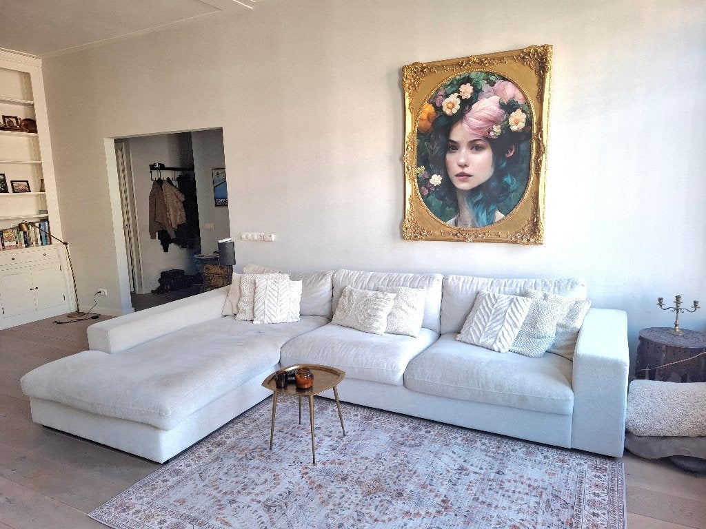 Luxe Room108 Victoria hoekbank, chaise longue gebroken wit, Huis en Inrichting, Gebruikt, 300 cm of meer, 75 tot 100 cm, Ophalen of Verzenden