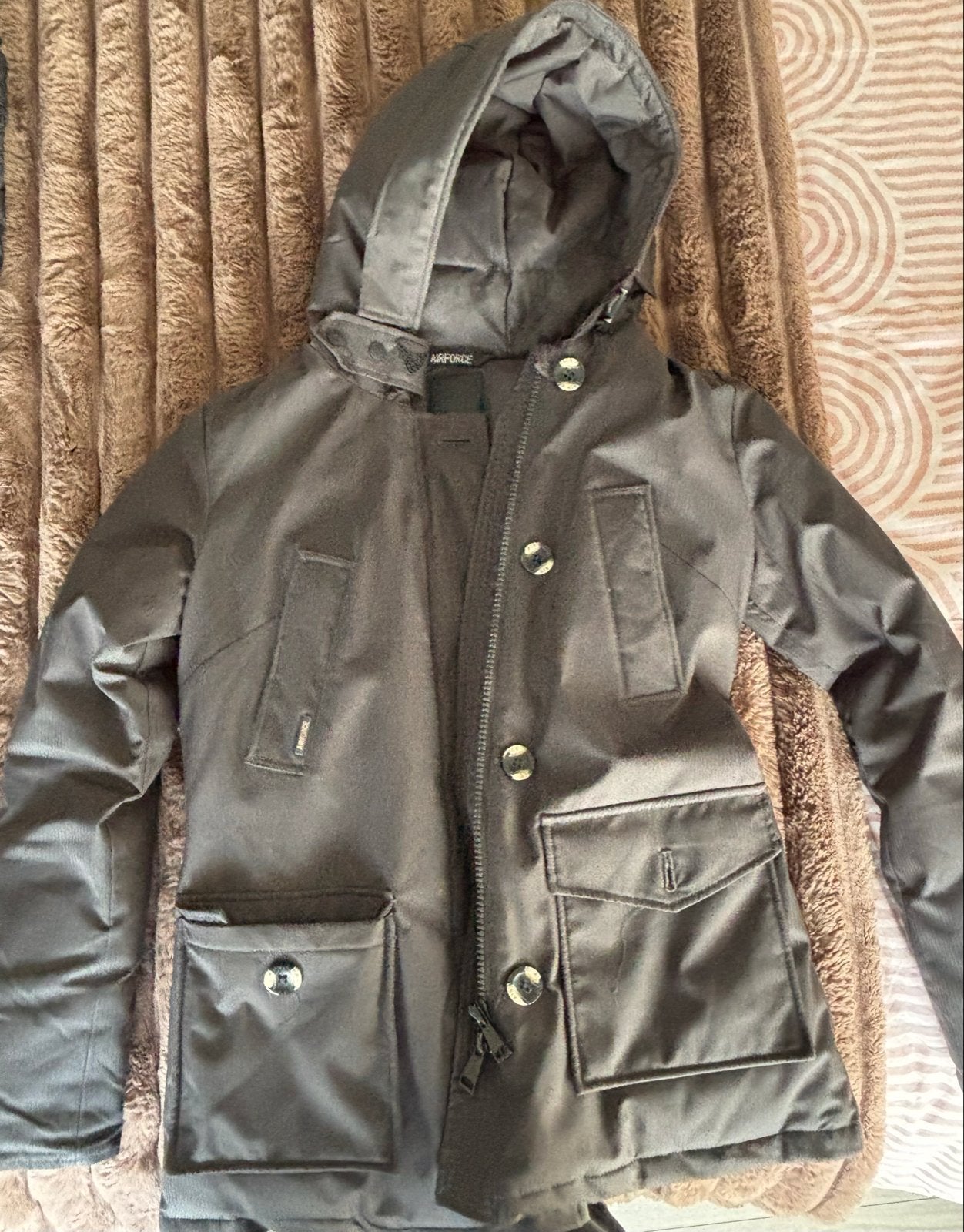 Airforce winterjas Zo goed als nieuw, Kleding | Dames, Ophalen, Zo goed als nieuw, Maat 36 (S), Grijs