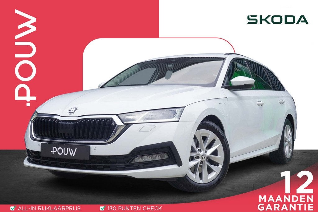 Skoda Octavia Combi 1.4 TSI 204pk iV PHEV Business Edition |, 12 maanden, Stof, 4 cilinders, Wit