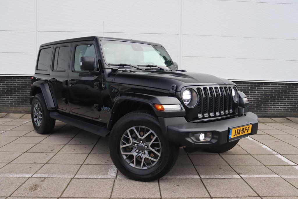 Jeep Wrangler Unlimited 4xe 380 80th Anniversary * Stoel-Stu, Auto's, Jeep, Automaat, 4 cilinders, Cabriolet, Vierwielaandrijving
