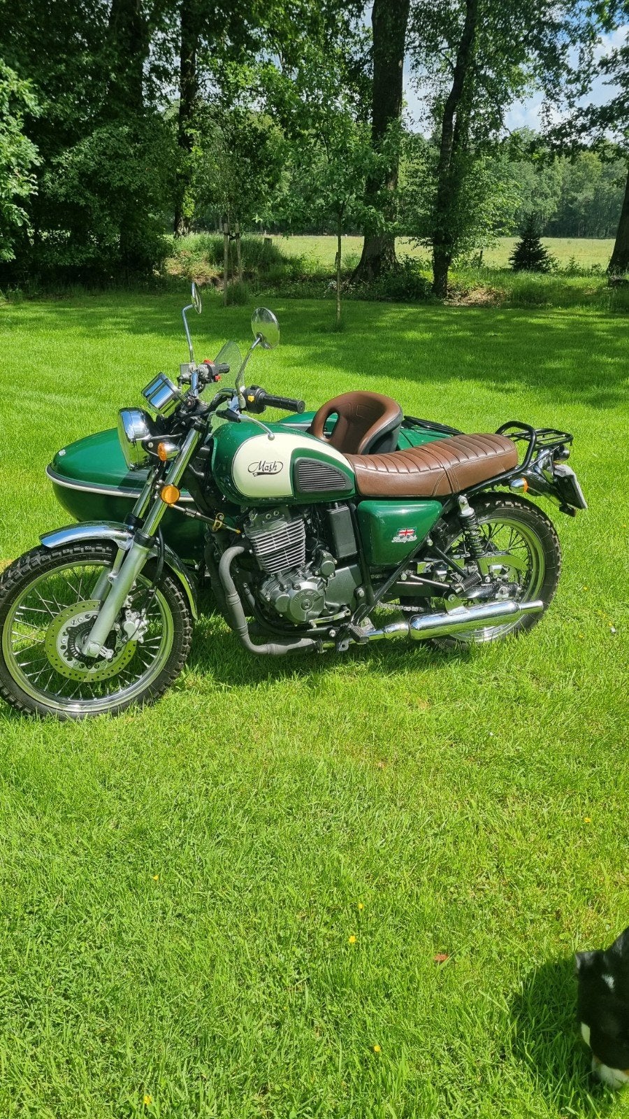 Mash family side met achteruit bjr 2017, Motoren, 400 cc, Gebruikt, ABS, Handgeschakeld