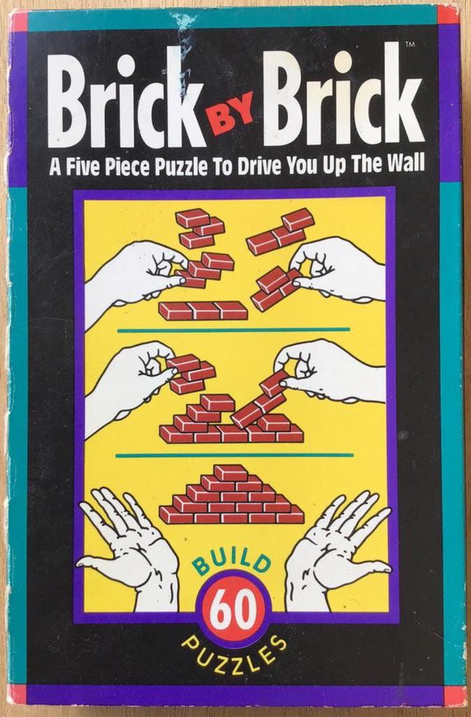 Brick by Brick puzzel / breinbreker - vanaf 8 jaar - ZGAN, Ophalen of Verzenden, Minder dan 500 stukjes, Zo goed als nieuw, Overige typen